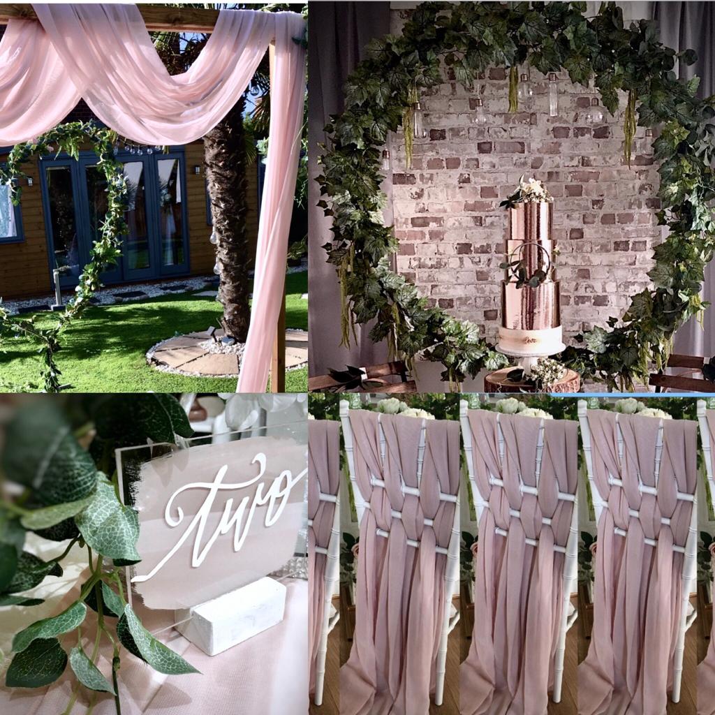 Rustic wedding backdrop