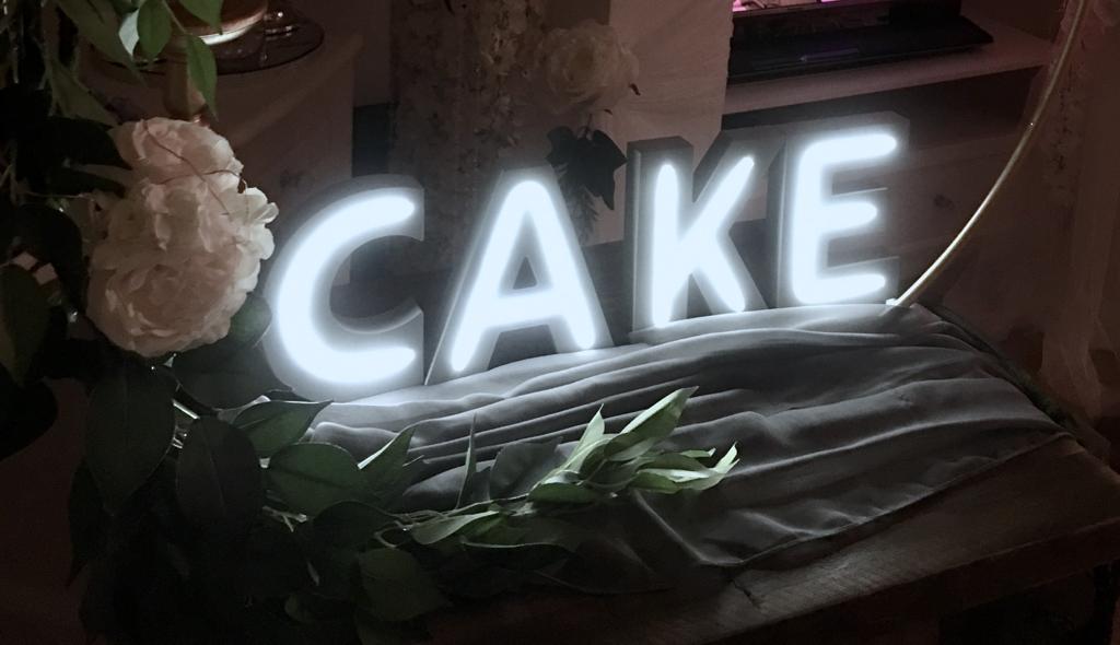 Cake signage