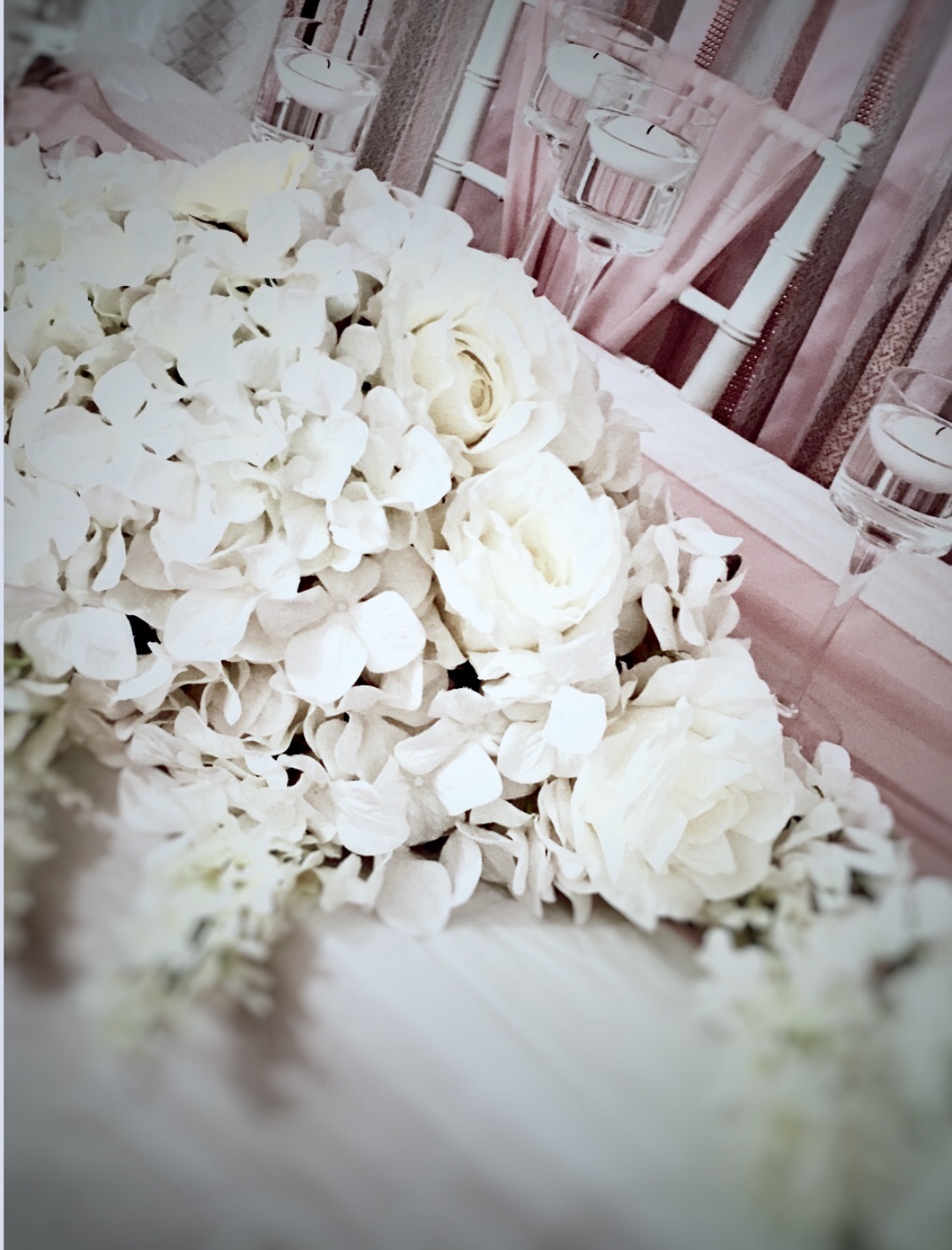 Top table flower arrangement