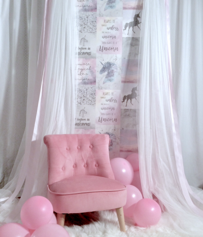 Girls party backdrop
