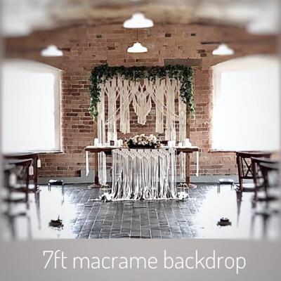 Macrame backdrop