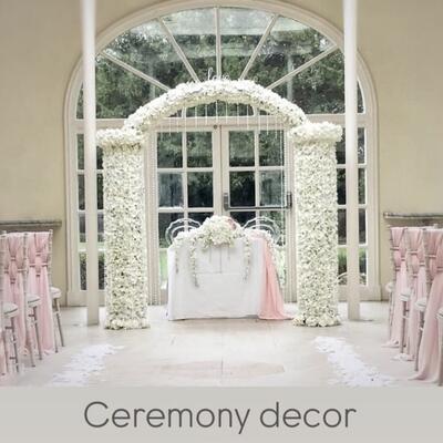Floral wedding arch