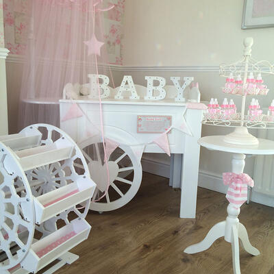 Baby pink baby shower