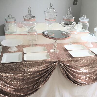 Fully styled buffet table