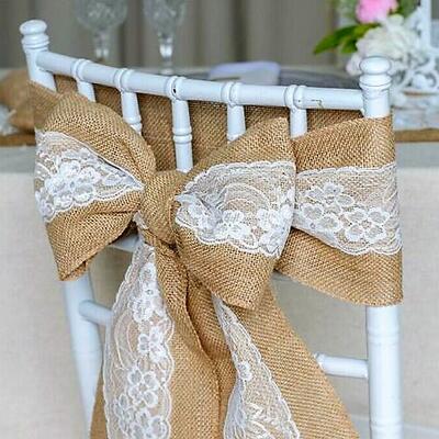 Hessian chair sash