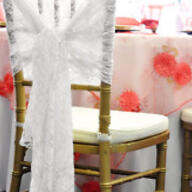 White lace chair hoods