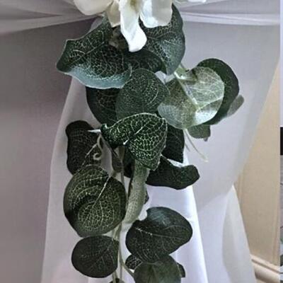 Wedding chair foliage