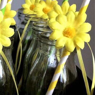 Vintage milk bottles 