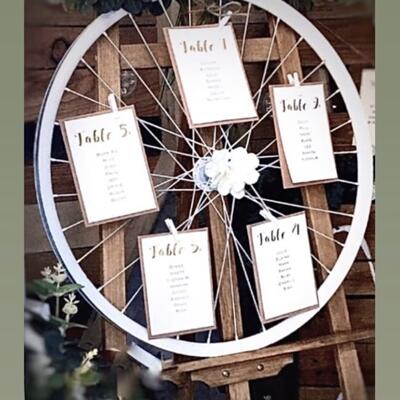 Rustic seating plan