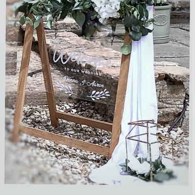 Wedding signage 