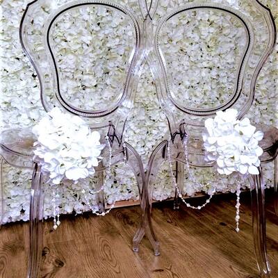 Wedding chairs.