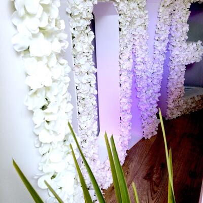 4ft floral love letters