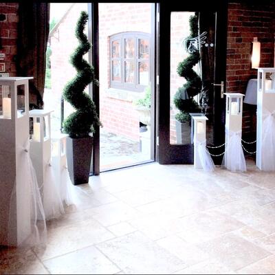 Tall wedding lanterns