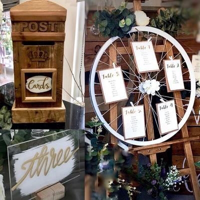 Rustic seating plan