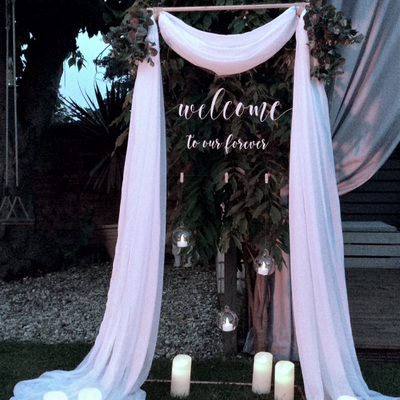 Wedding welcome sign
