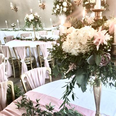 Gold candelabra