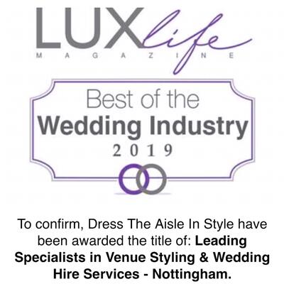Specialists in venue styling & wedding hire services-Nottingham