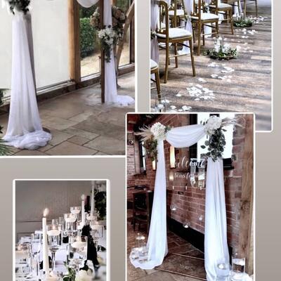 White wedding decor