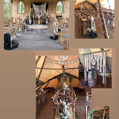 Tipi wedding decor