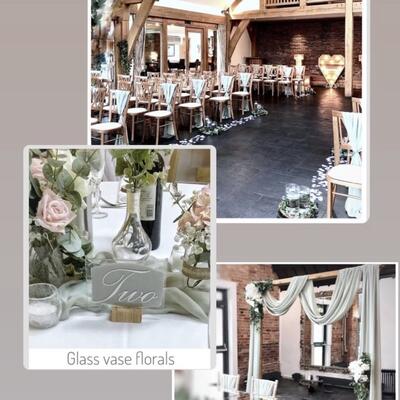 Sage green wedding decor