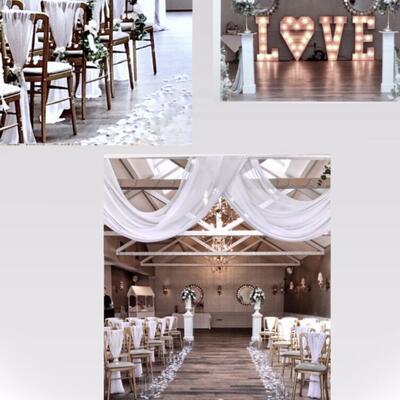 White wedding decor