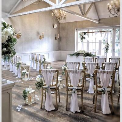 White wedding decor