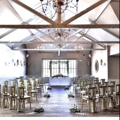Sage green wedding decor 