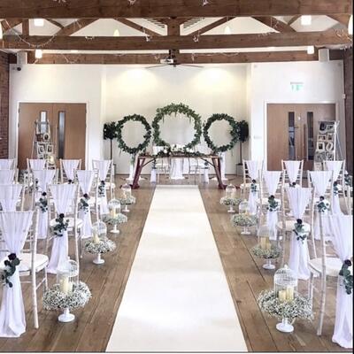 White wedding decor