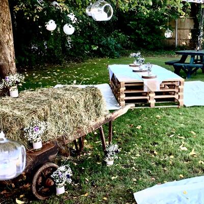 Rustic theme wedding