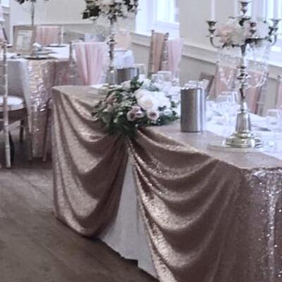 Rose gold theme wedding